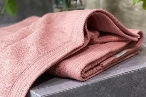 полотенце махровое imperial розовое (86 × 150, розовый)