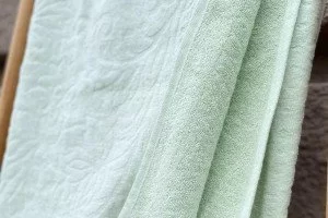 полотенце махровое monique зеленое (86 × 150, зеленый)